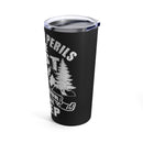 Gratitude Awakened: 20oz Black Military Design Tumbler - When Our Perils Are Past