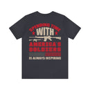 Inspiration in Every Encounter: 15oz Military Design Black Mug - Honoring America's Soldiers