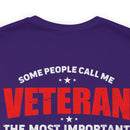 Mom: The Greatest Title, Veteran: The Noble Service - Military Design T-Shirt