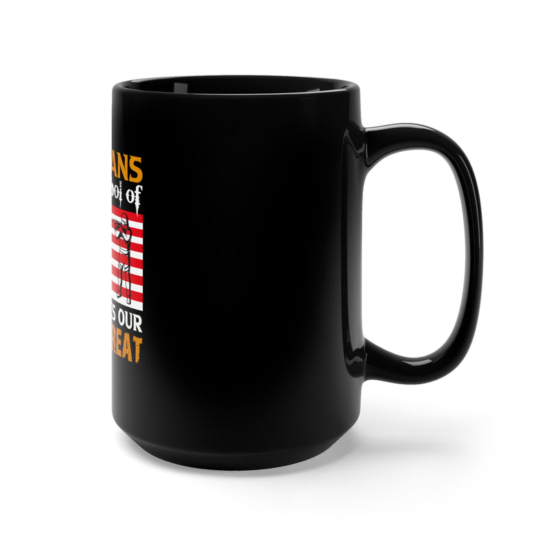 Embrace Patriotism with the 15oz Military Design Black Mug: Veterans, A Symbol of Our Nation's Greatness