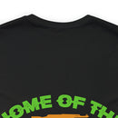 Proudly Brave: Military Design T-Shirt - 'Home of the Free Because of the Brave
