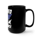 Retired U.S. Air Force 15oz Military Design Black Mug - Celebrating a Lifetime of Service!