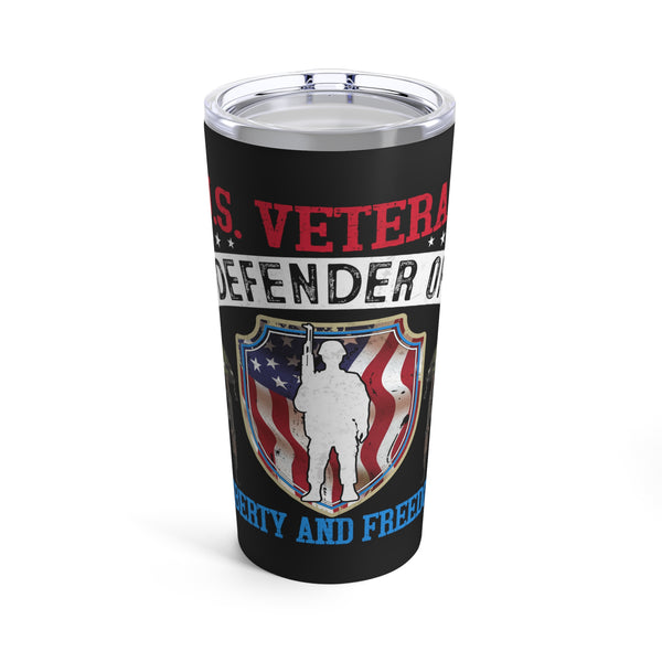 Defender of Liberty: Honor the U.S. Veteran Spirit with our 20oz Military Design Tumbler