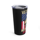 Veteran's Girl Zone - 20oz Military Design Tumbler: 'Keep Back 200 Feet' - Black Background
