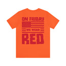 Red Friday Warrior: Military Design T-Shirt - On Friday We Wear Red