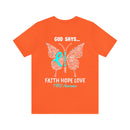 Spread Your Wings with Faith, Hope, and Love: Butterfly 22 PTSD Unisex Tee