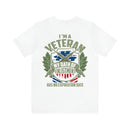 Timeless Commitment: Military Design T-Shirt - 'I'm a Veteran - My Oath of Enlistment Has No Expiration Date