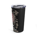 Wisdom on Duty: 20oz Military Design Tumbler - Honoring Tactical Brilliance
