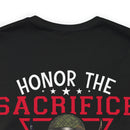 Respectful Tribute: Military Design T-Shirt - 'Honor the Sacrifice, Remember the Service