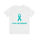 Spreading Wings of Awareness: PTSD Awareness Eagle Design Cotton T-Shirt