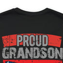 Proud Grandpa: Military Design T-Shirt Celebrating Generations of Service