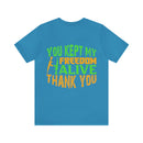 "Preserving Freedom: Thank You for Keeping It Alive" Military Design T-Shirt