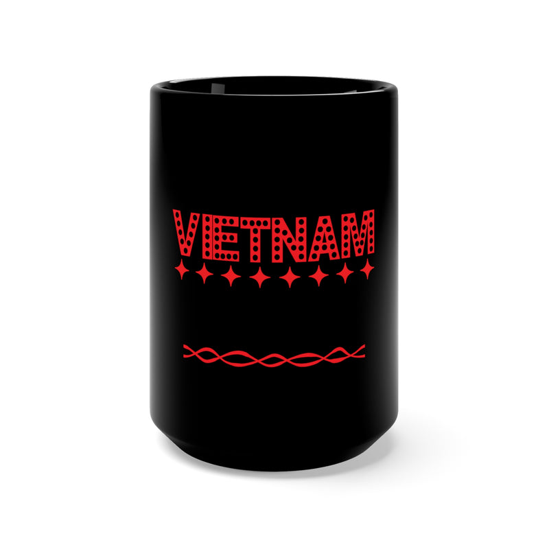 Salute to Our Vietnam Veterans: 15oz Military Design Black Mug