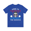 Respectful Tribute: Military Design T-Shirt - 'Honor the Sacrifice, Remember the Service
