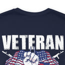 Heart to Heart: Veteran and Daughter Military Design T-Shirt Celebrating Unbreakable Bonds