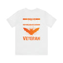 Brave Hearts Never Back Down: Military Design T-Shirt Honoring Veterans' Bravery