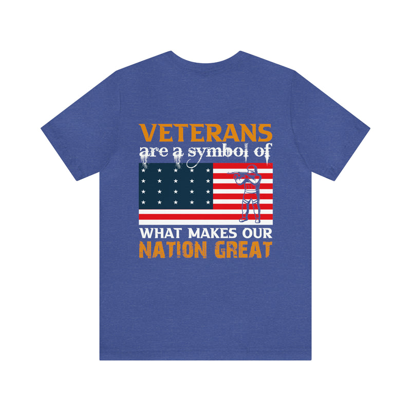 Nation's Pride: Military Design T-Shirt Celebrating Veterans