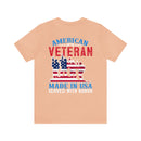 USA-Made Valor: Military Design T-Shirt - American Veteran, Serving with Honor