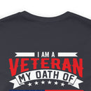 Timeless Dedication: 'I Am a Veteran, My Oath of Enlistment Has No Expiration Date' Military Design T-Shirt