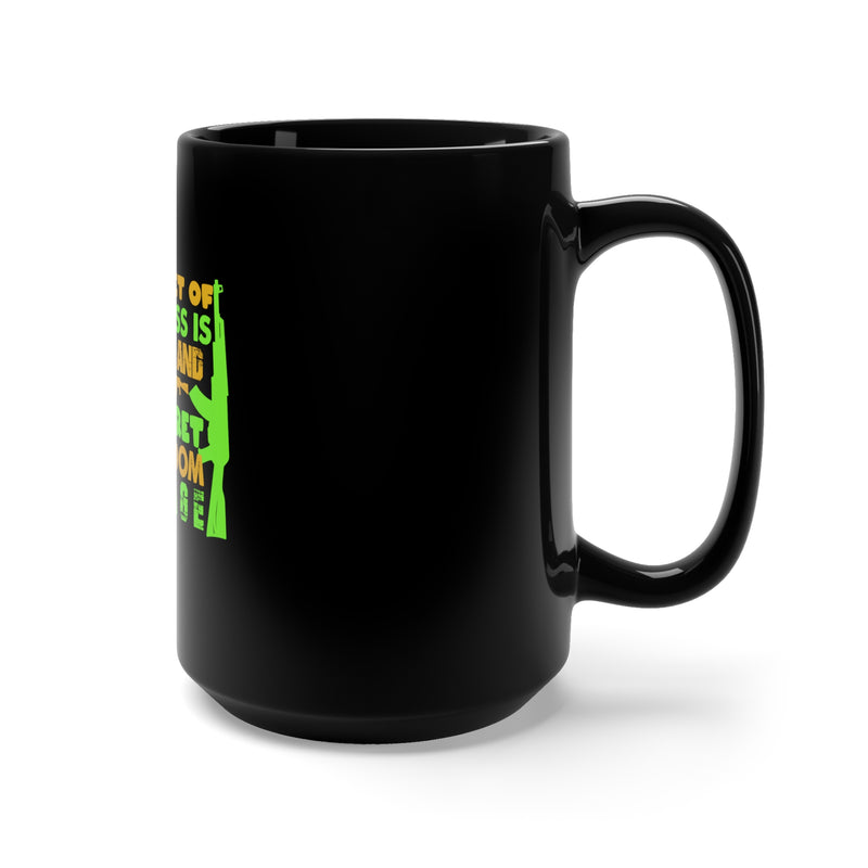 Freedom & Courage: 15oz Military Design Black Mug - Discover the Secrets of Happiness!