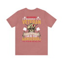 Warning: Married to a Veteran - Messing with Me is Hazardous to Your Health - Military Design T-Shirt