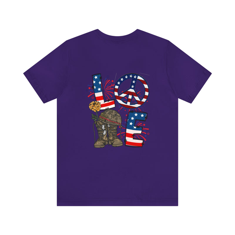 Love & Loyalty: Military Design T-Shirt - Wear Your Heart on Your Sleeve!