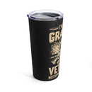 Fearless Father, Grandpa, and Veteran: Military Design Tumbler - 20oz