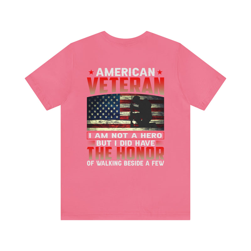 Honored Comrades: Military Design T-Shirt - Walking beside American Veterans with Pride