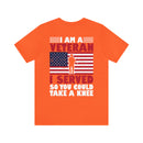 Defending Freedom: Military Design T-Shirt - 'I Am a Veteran - I Served So You Could Take a Knee