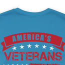 America's Veterans: Honoring Those Who Served with Military Design T-Shirt