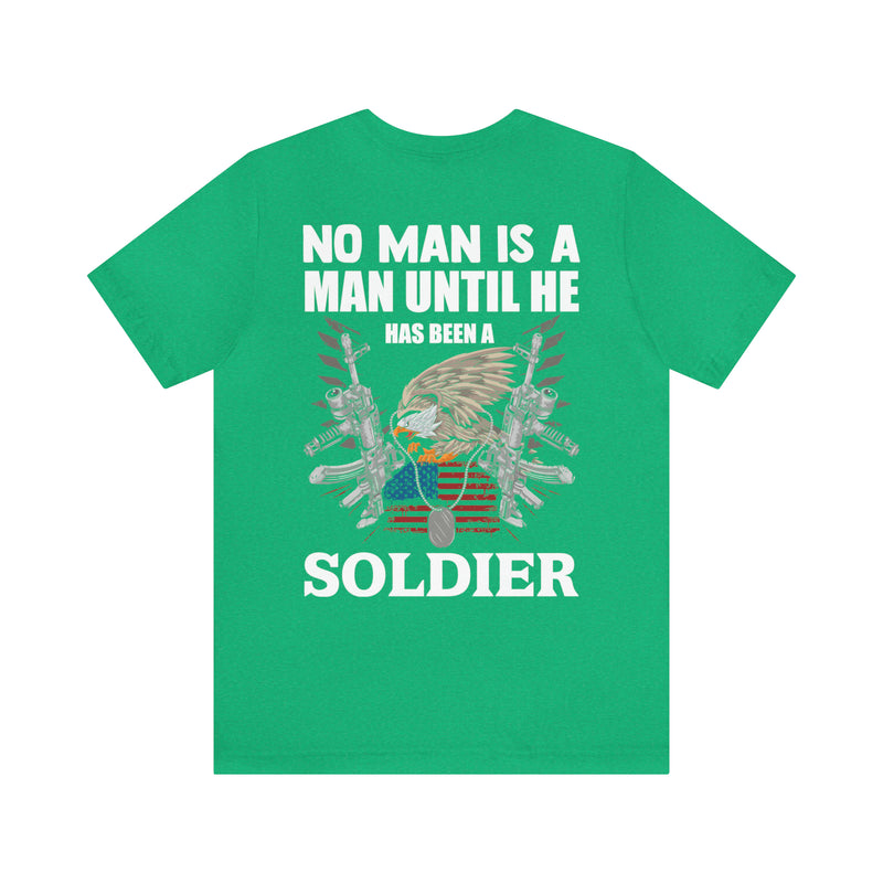 Soldier's Journey: Military Design T-Shirt Celebrating Valor and Transformation