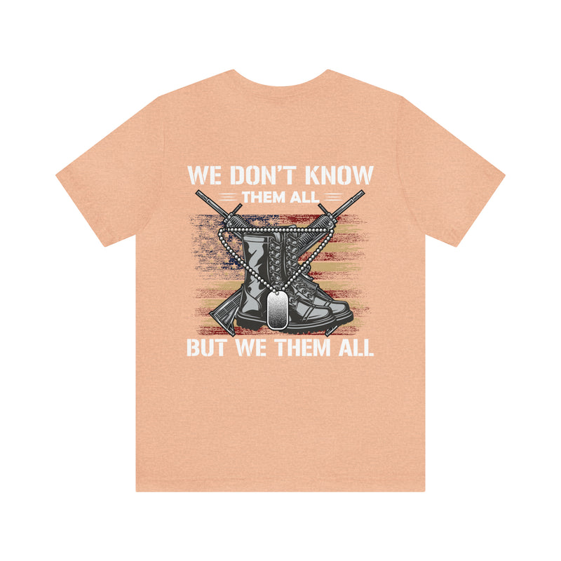 Honoring the Brave: Military Design T-Shirt Celebrating Unity and Respect for All Service Members