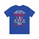 Military Design T-Shirt: Proud Veteran's Wife, Married to My Hero