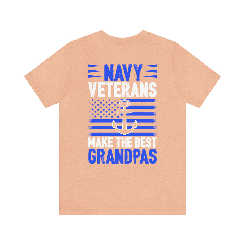 Grandpa's Naval Legacy: Military Design T-Shirt - Celebrating Veteran Grandfathers!