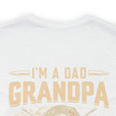 Fearless Patriarch: 'I'm a Dad, Grandpa, and a Veteran - Nothing Scares Me' Military Design T-Shirt
