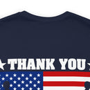 Gratitude and Respect: 'Thank You, Veterans' Military Design T-Shirt