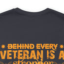 Unyielding Support: Military Design T-Shirt Celebrating Veteran Families