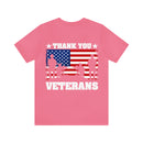 Gratitude and Respect: 'Thank You, Veterans' Military Design T-Shirt