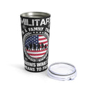 Bonded in Battle: Military Design Tumbler - 20oz
