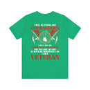 Fearless and Faithful: Military Design T-Shirt - Strong, Courageous, and Committed Veteran