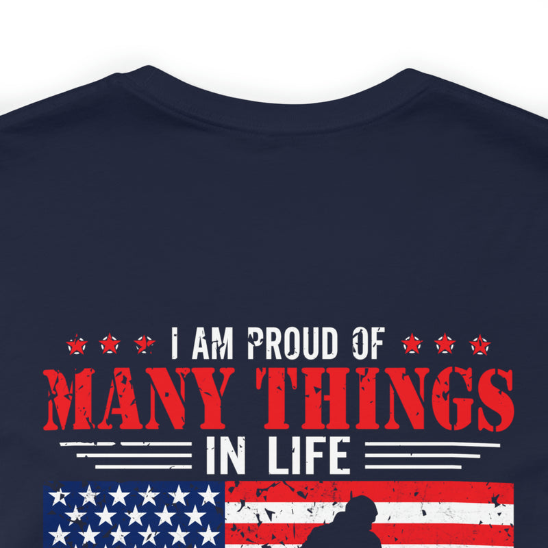 Proud Daughter of a Veteran: Military Design T-Shirt Celebrating Family Legacy