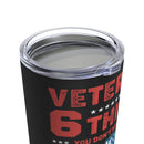 Defender's Creed Tumbler: 20oz Military Design Celebrating Veterans' Faith, Family, Liberty, Flag, Country, and Gun