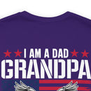 Fearless and Proud: Military T-Shirt - 'I Am a Dad, Grandpa, and a Veteran - Nothing Scares Me