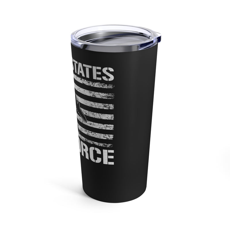 Proudly USAF: 20oz Military Design Tumbler, Honoring the United States Air Force