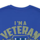 Timeless Commitment: Military Design T-Shirt - 'I'm a Veteran - My Oath of Enlistment Has No Expiration Date