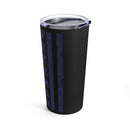 Honoring Sacrifice: 20oz Military Design Tumbler - Veteran Tribute on Black Background