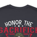 Respectful Tribute: Military Design T-Shirt - 'Honor the Sacrifice, Remember the Service