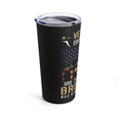 Remembering the Fallen: 20oz Black Military Design Tumbler - Honoring Veterans and Their Sacrifice