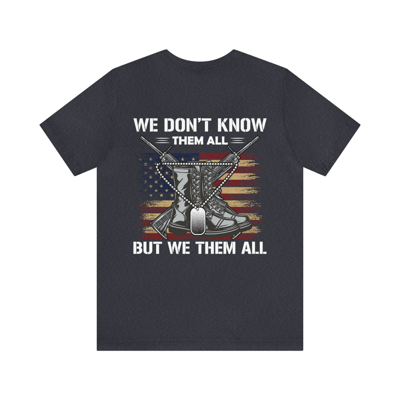 Honoring the Brave: Military Design T-Shirt Celebrating Unity and Respect for All Service Members