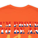 Proudly American: Military Design T-Shirt - 'I'm Proud to Be an American